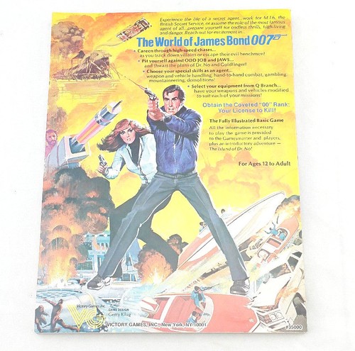 James Bond 007 Role Playing Game Book In Her Majesty's Secret Service (1983) - Picture 2 of 2