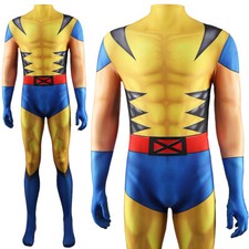 WOLVERINE Jumpsuit X-men 3D Bodysuit Logan Cosplay Costume Halloween Adult Kids