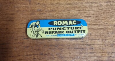 Vintage Romac Fahrrad Pannen Reparatur Outfit Blechdose
