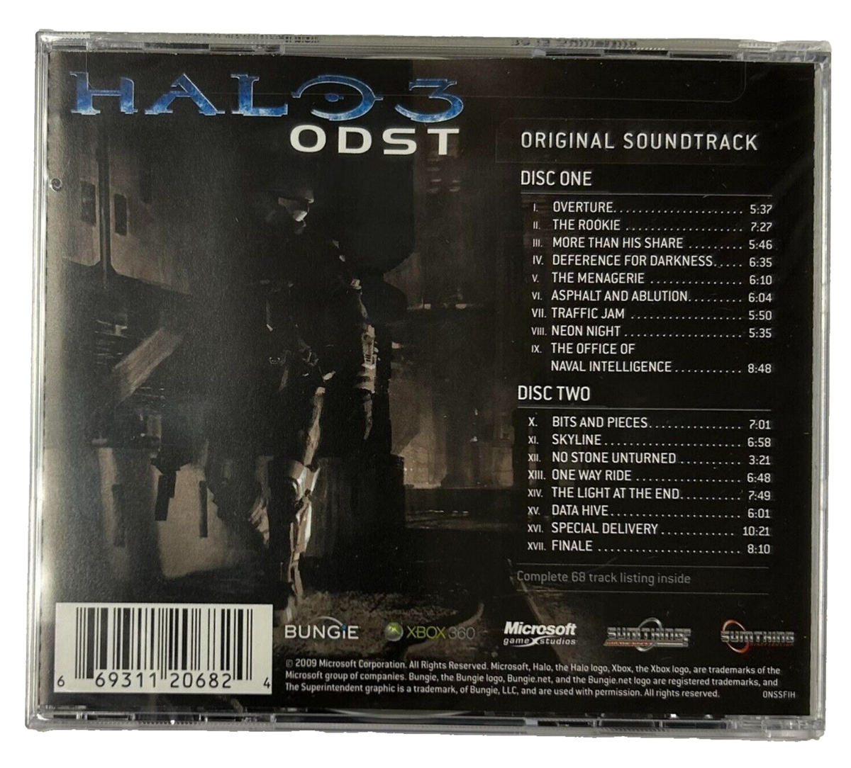 Halo 3 ODST Original Soundtrack CD 2 Disc Set Martin O'Donnell | eBay