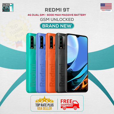 Xiaomi Redmi 9T 64GB 4GB RAM Dual SIM (FACTORY UNLOCKED) 6.53"