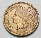 1907 INDIAN HEAD CENT,STRONG LIBERTY, 4 DIAMONDS, VERY NICE COIN!!!!(A1)