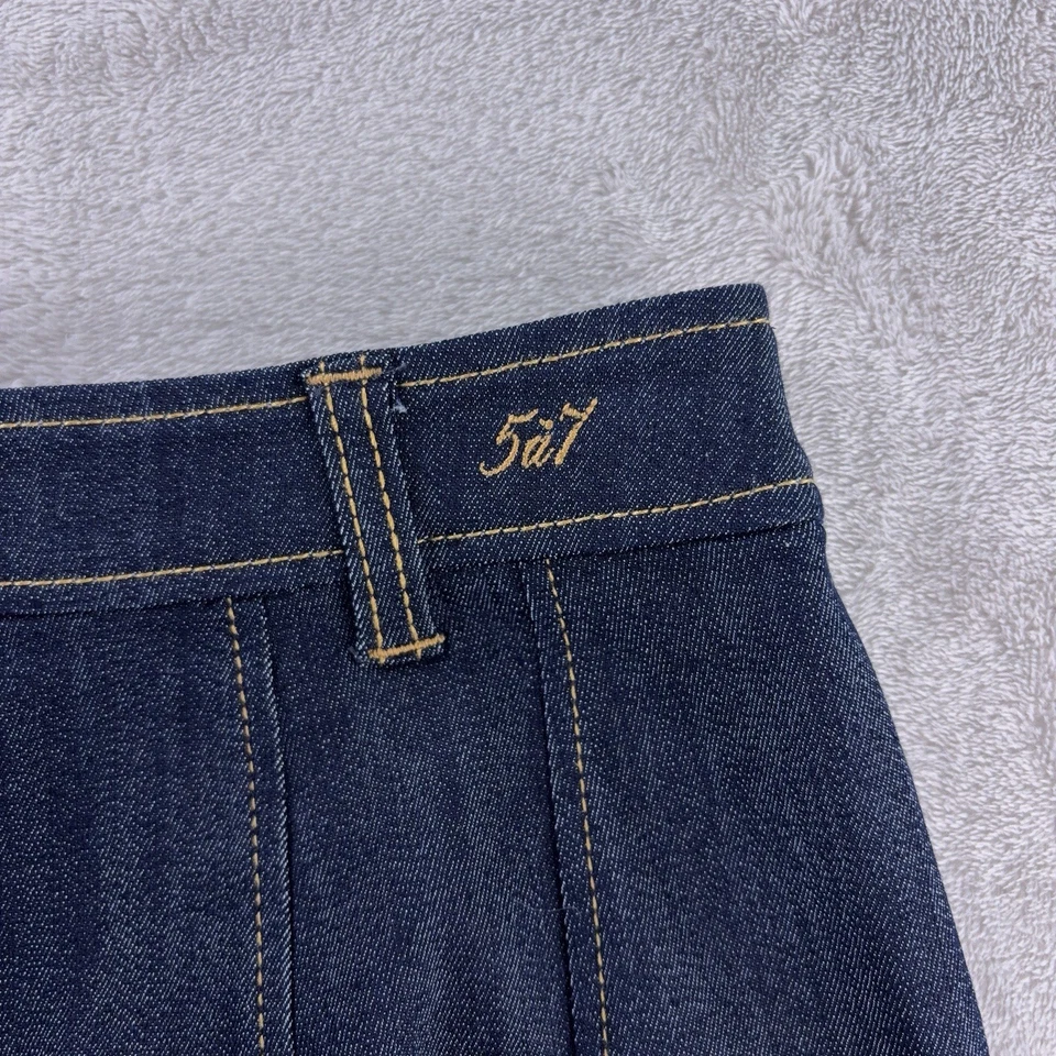 Cinq A Sept Shorts Womens Size 0 Indigo Etta Denim Casual - Image 3 of 4