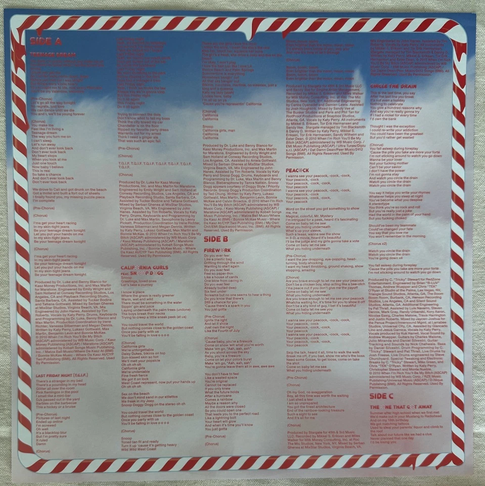 Katy Perry ‎– Teenage Dream 2LP White 2010 US NM - Image 4 of 4