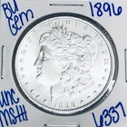 1896 BU UNCIRCULATED MORGAN SILVER DOLLAR AUTHENTIC U.S. MINT FREE SHIPPING 6337