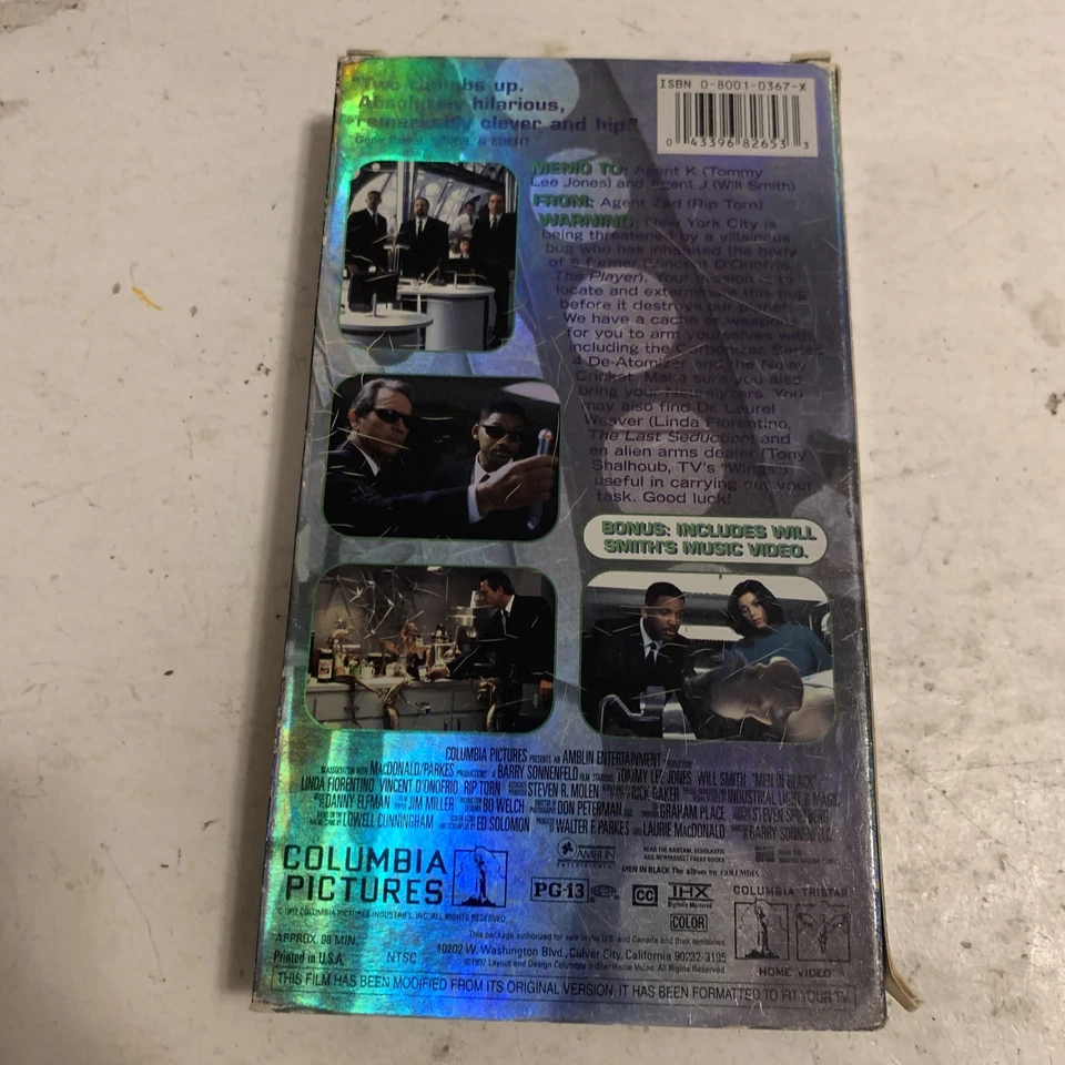 Men In Black (VHS, 1997).   VHS3 - Изображение 2 из 4