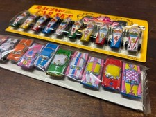 Vintage Tin Mini Car Set 20pcs Made in Japan   Unused, Dead Stock, Original Pack