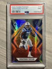 2020 Panini Phoenix Jonathan Taylor Colts Fire Burst Prizm Rookie PSA 9