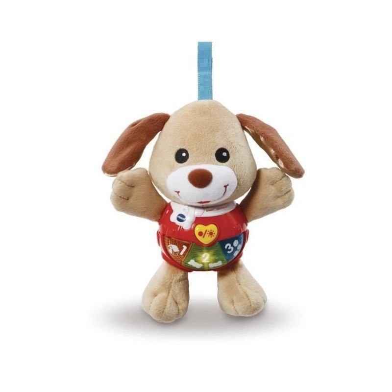 Chant'toutou brun peluche interactive enfant VTech musicale avec veilleuse lumineuse