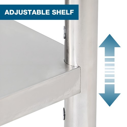 36''*24'' Commercial Work Tablefor Restaurant with Under Shelf and wheels ，