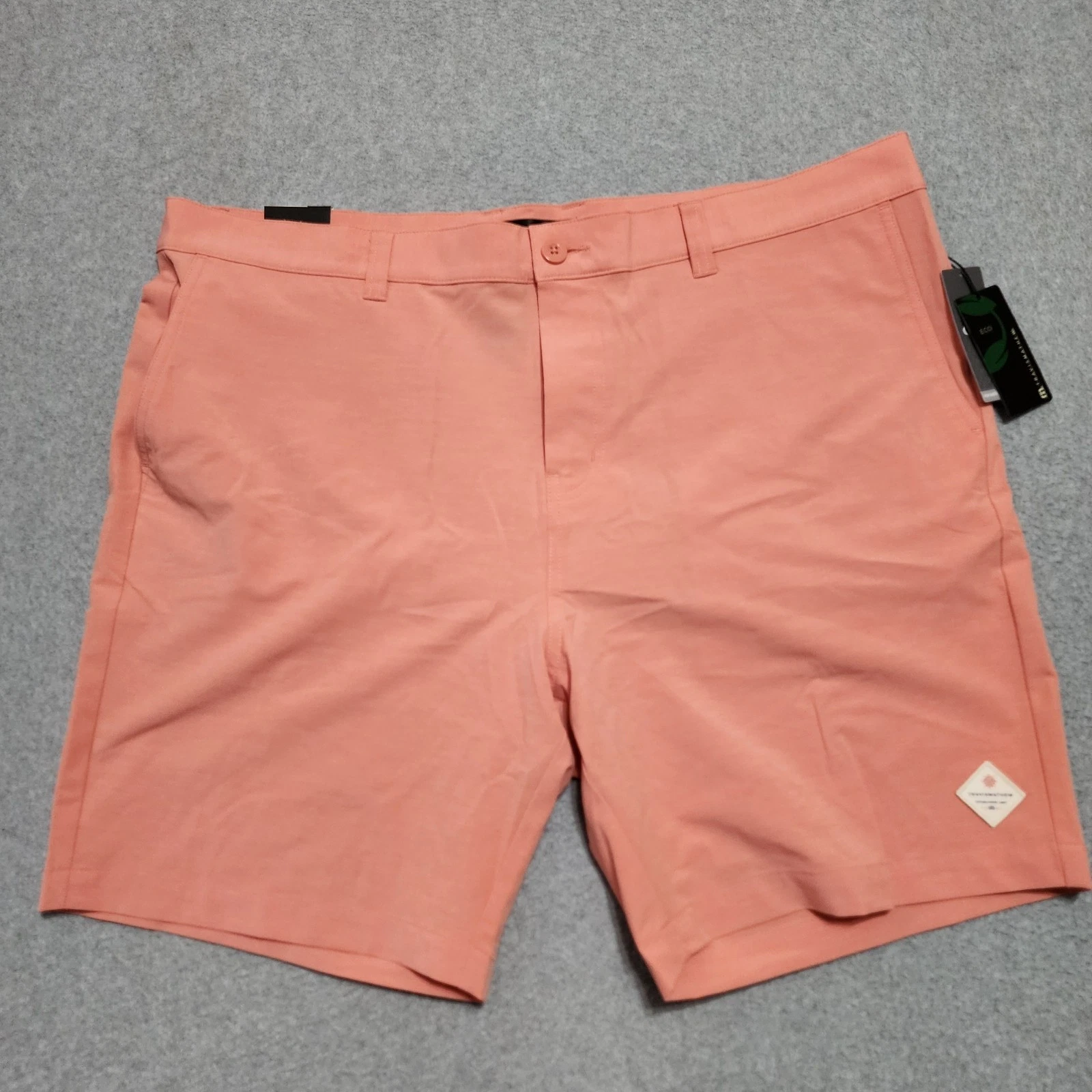 Travis Mathew New Tech Chino Shorts Size 42 Golf Performance 8" Terra Cotta NWT
