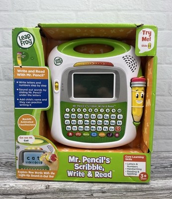 LeapFrog Mr. Pencil Scribble Write & Read Learning System, Backlit Touchscreen, 