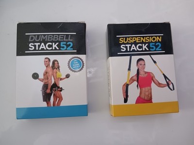 STACK 52 Dumbbell and Suspension Exercise Workout Card Games 