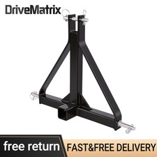 Heavy Duty 3 Point 2" Receiver Trailer Hitch Category 1 Tractor Tow Drawbar Pull