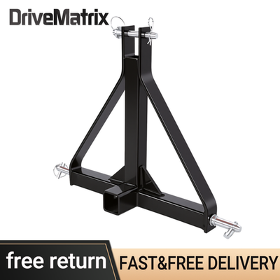 #ad Heavy Duty 3 Point 2quot; Receiver Trailer Hitch Category 1 Tractor Tow Drawbar Pull $43.99