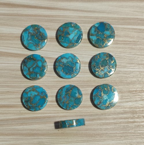 Round Arizona Blue copper turquoise Loose Cabochon Meditation Gemstone Natural