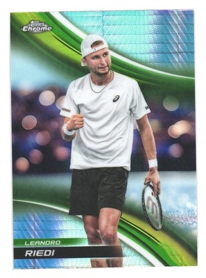 2025 Topps Chrome Tennis Trading Card Prism Leandro Riedi