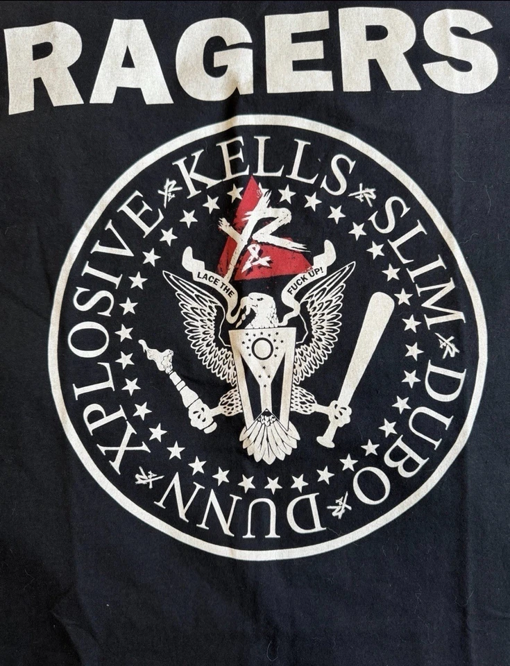 Camisa metralhadora kelly Y&R RAGERS Mgk mercadoria oficial - Imagem 3 de 4