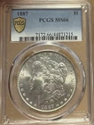 1887 PCGS MS66 Morgan Silver Dollar