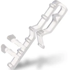 Valance Clips for Blinds, 20 Pieces Blind Clips 2.1 Inch Hidden Clear Plastic