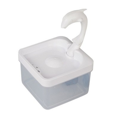 Cats Water Fountain with Ultra Quiet for DC Pump Square Shape for Cats Dogs I
