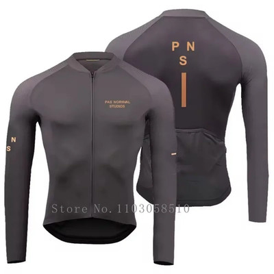 PRO Team Breathable Long Sleeve Cycling Jersey Set Bib Pants Ropa Maillot Ciclis