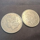 Two Silver Morgan Dollars 1921 XF & 1904 VG  👀 🤯 Genuine Authentic!!!!