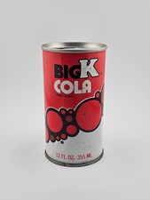 Vintage Steel Pull Tab Big K Cola Soda 12 oz Empty Can