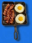 Vintage Griswold #666 Colonial Breakfast Skillet Cast Iron Large Logo Pan