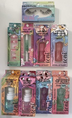 IONI~ Lip Glazes, Lip/Cheek, ￼Cuticle Oil, Lashes, Optimist Glow &  Lot of 9