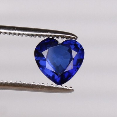 Royal Ceylon Loose Blue Sapphire 6.80 Ct. Heart Cut Precious Finest Gemstone