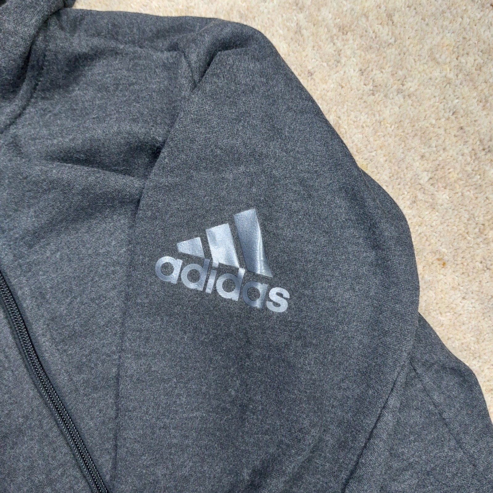 Adidas Mens Hoodie Small Grey Climalite Freelift Full Zip High Neck Breathable thumbnail 12