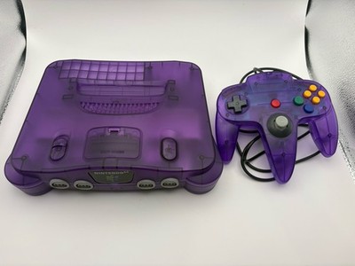 Nintendo 64 N64 Re-Shelled Purple Console w/ Controller & Hookups Funtastic
