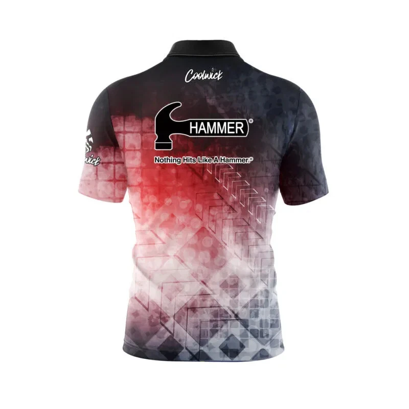 Hammer Enigma Quick Ship CoolWick Sash Zip Bowling Jersey