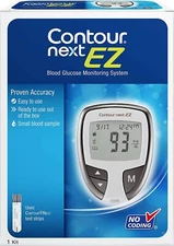 Contour Next EZ Blood Glucose Monitoring System kit Meter