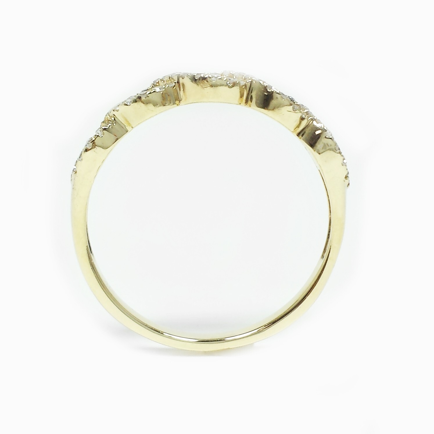 Infinity Stackable Round Cut Natural Diamond Wedd… - image 6