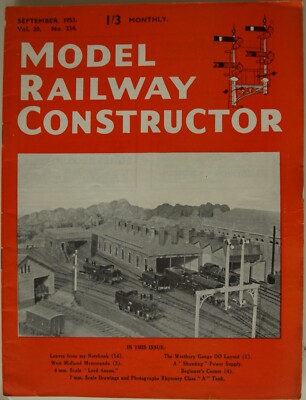 Model Railway Constructor Magazine Vol 20, No. 234, September 1953, Copy 1.