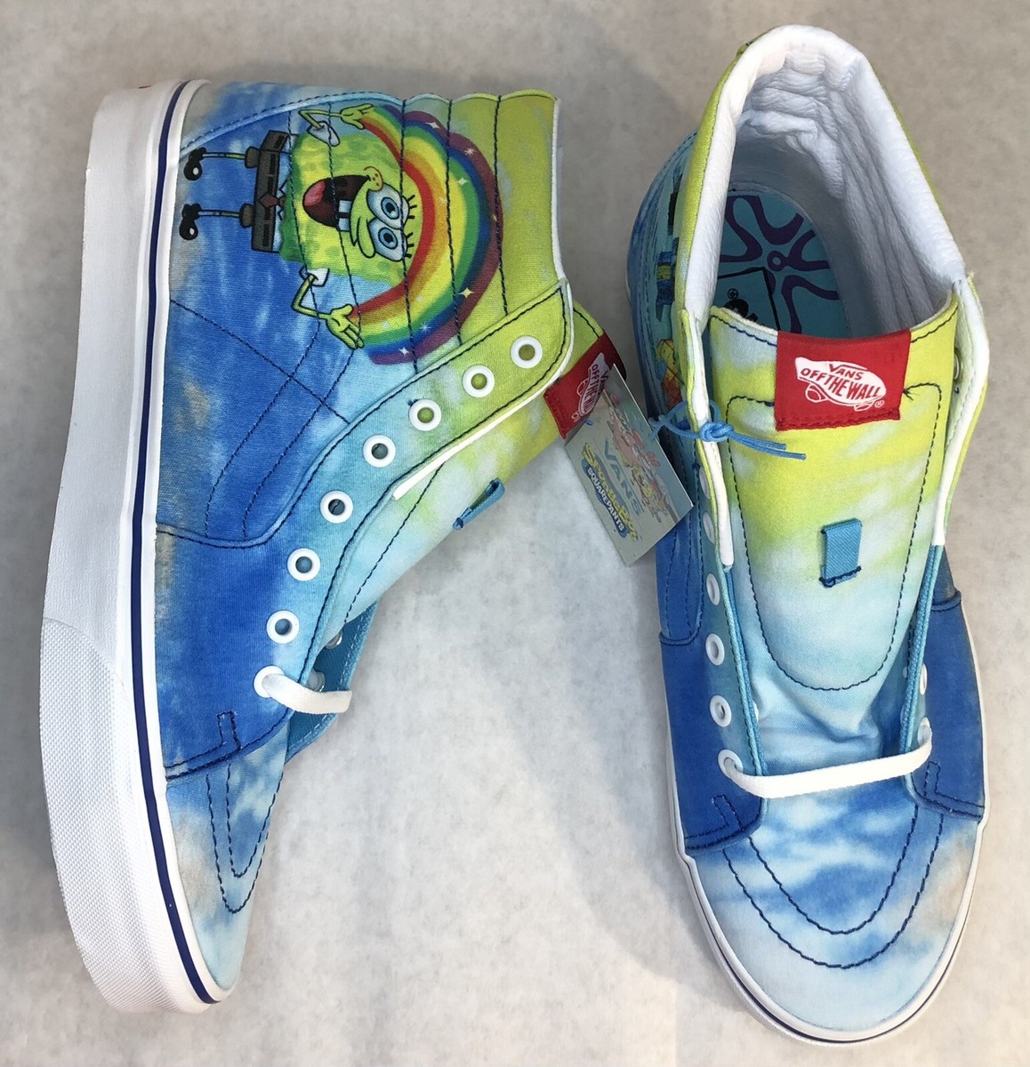 Vans x SpongeBob SquarePants Sk8 Hi Mens Sz 10 Imaginaaation Skate Sneaker Shoes s-l400.jpg main image 2
