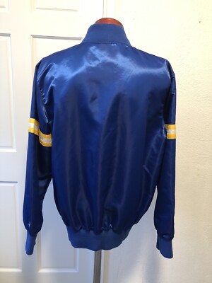 Starter GOLDEN STATE WARRIORS Snap Button Satin Varsity Jacket