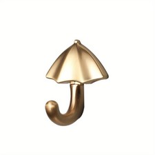 1pc Decorative Umbrella Design Wall Hook Zinc Alloy for Hanging Coat Hat Handbag