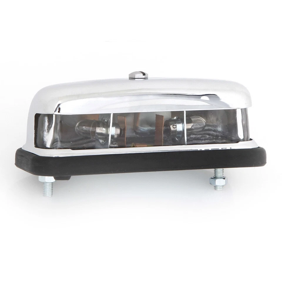 Novo conjunto de lâmpada de placa de licença cromada Triumph TR3 TR4 Spitfire para 1969 - Imagem 3 de 3