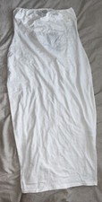 New White Pretty Little Thing Bandeau Bodycon Midi Dress Size 10