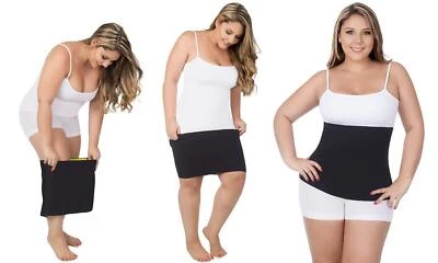 GLAMZA Taillentrainer Korsett atmungsaktiv Bauchgürtel Gürtel abnehmen Körper Bauchformer UK