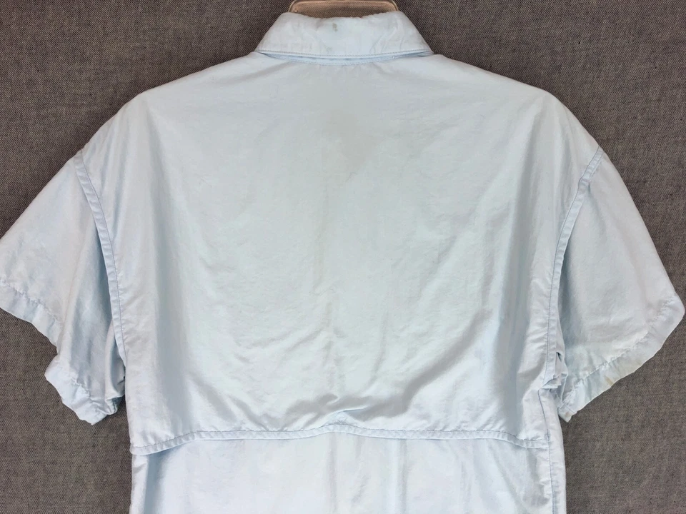 Vintage Simms Tarponwear Vented Fishing Shirt Men's S Button Up Short Sleeve USA - Image 4 of 4