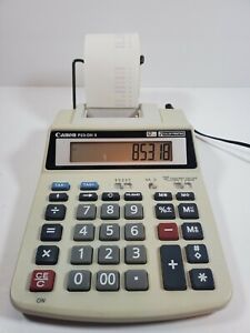 CANON P23-DH II Printing Calculator With Power Adapter Tested And Works