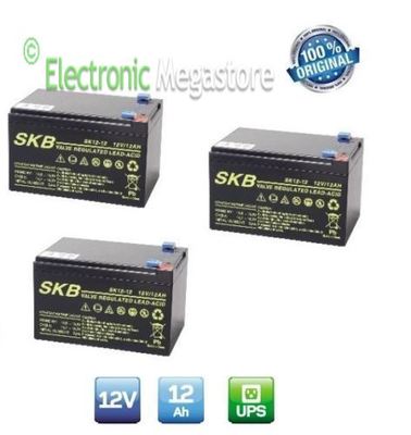 KIT 03 BATTERIA A PIOMBO 12V 12AH RICARICABILE PER BICI ELETTRICA 36V | eBay