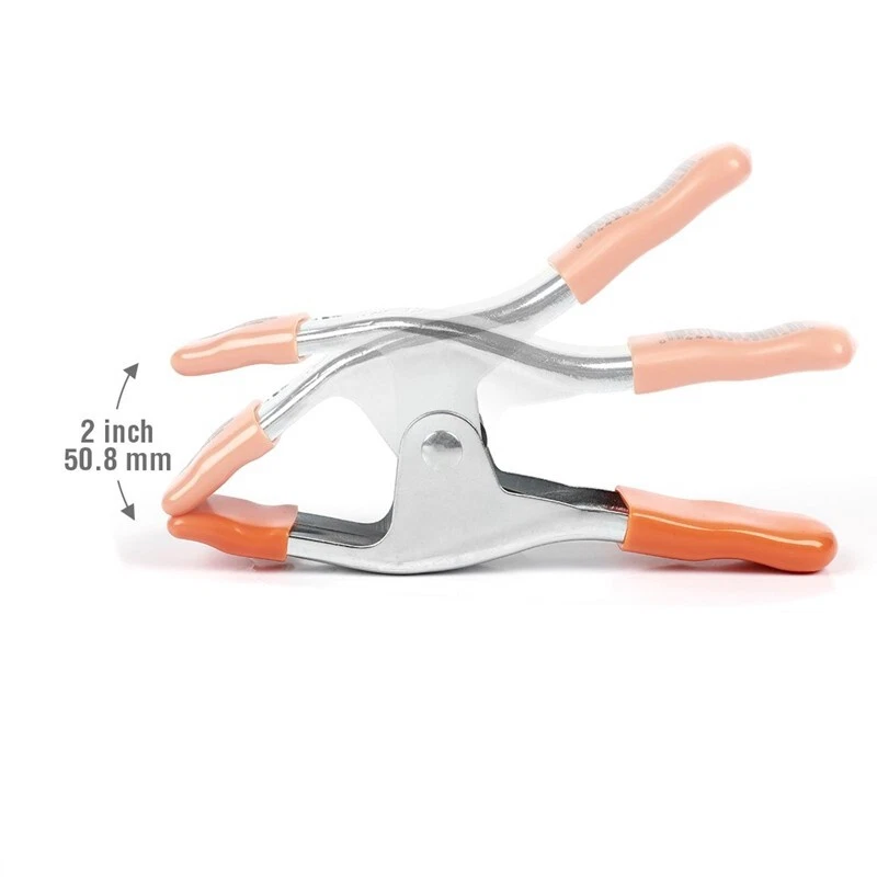 PONY 10-PIECE 4-inch 6-inch Heavy Duty Metal Spring Clamps Set 2" 1" Jaw opening - Image 3 of 4