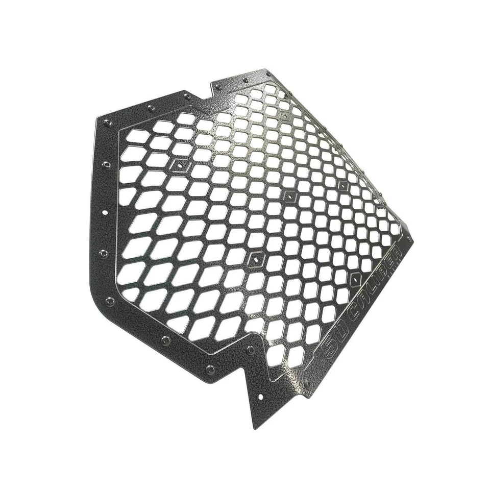 2019-Up RZR XP1000 Billet Aluminum Grille USA Made Polaris Turbo S Silver Vein - Image 2 of 4