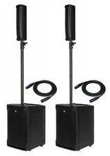 2x RCF EVOX J8 Active 2-Way PortableLine Array System 1400W Speaker  XLR Cables