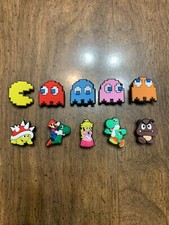 Classic Video Arcade Games Mario 10 pcs Shoe Charms Bracelet Charms